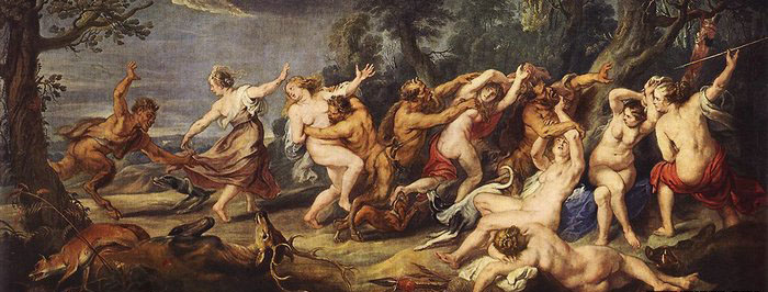 Diana and her Nymphs Surprised by the Fauns
